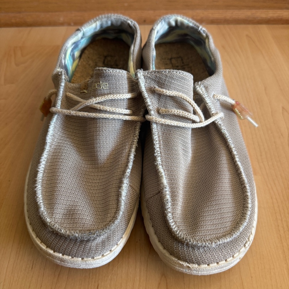 Hey Dude Women’s Wendy Eco Sox Tan Taupe Lightweight Slip-On Shoes Loafers Sz 10 - Picture 3 of 12